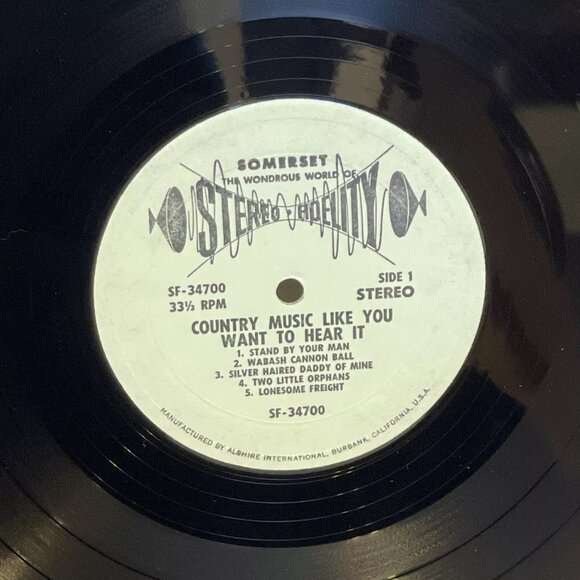 Country Music Like You Want To Hear It (Vinyl) Somerset SF-34700 VG+ LP Record - Picture 8 of 10